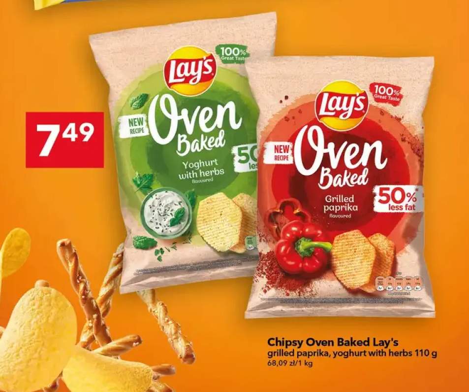 Chipsy Oven Baked Lay's yoghurt with herbs