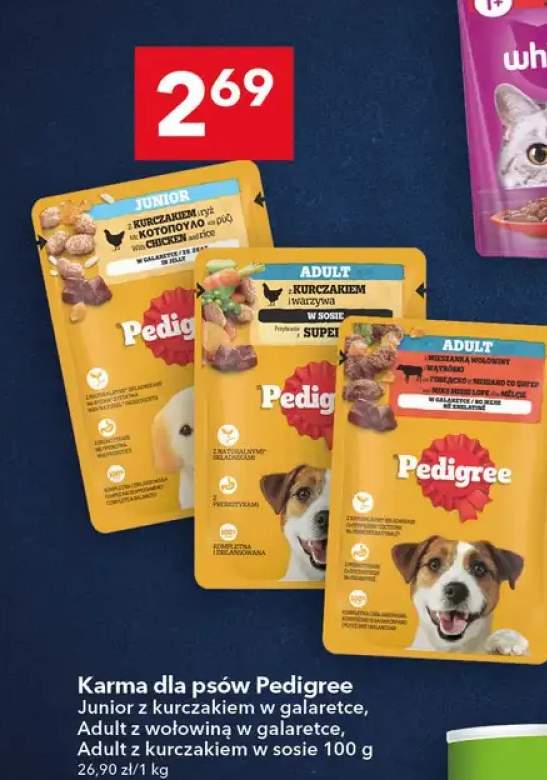 Karma dla psów Pedigree Junior z kurczakiem w galaretce
