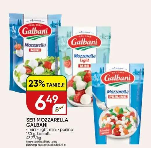 Ser mozzarella Galbani perline