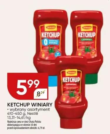 Ketchup Winiary wybrany asortyment