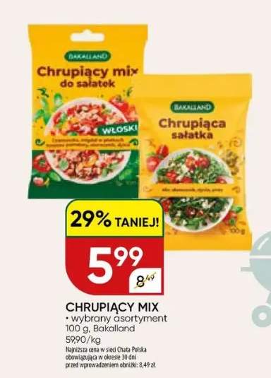Chrupiący mix do sałatek Bakalland włoski