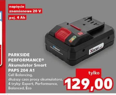 Akumulator Smart Parkside Performance PAPS 204 A1 20V 4Ah