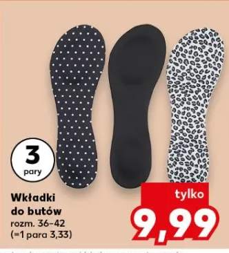 Wkładki do butów rozm. 36-42
