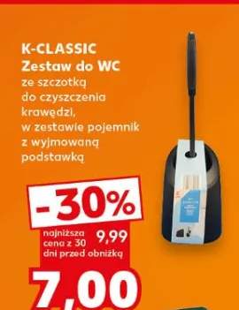 Zestaw do WC K-Classic ze szczotką do czyszczenia krawędzi z pojemnikiem z wyjmowaną podstawką