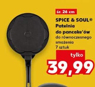 Patelnia do pancake'ów Spice & Soul śr. 26cm do równoczesnego smażenia 7 sztuk