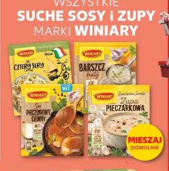 Suche sosy i zupy Winiary