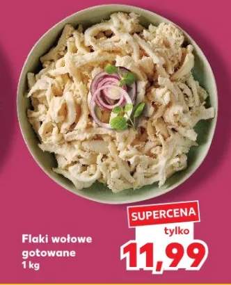 Flaki wołowe gotowane