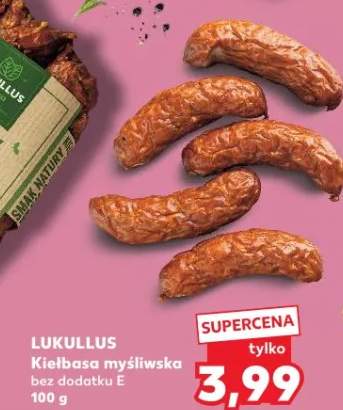 Kiełbasa myśliwska Lukullus bez dodatku E