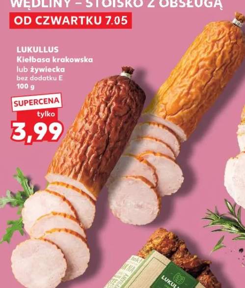 Kiełbasa żywiecka Lukullus bez dodatku E