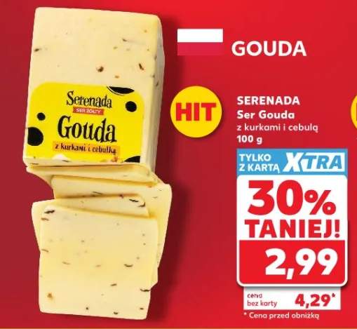 Ser Gouda Serenada z kurkami i cebulką