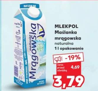 Maślanka mrągowska naturalna Mlekpol