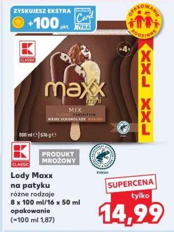 Lody Maxx mini Mix na patyku K Classic