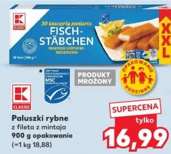 Paluszki rybne z fileta z mintaja K Classic