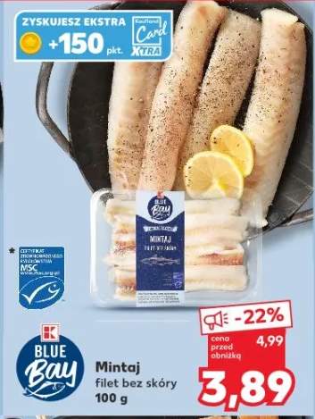 Mintaj filet bez skóry K Blue Bay
