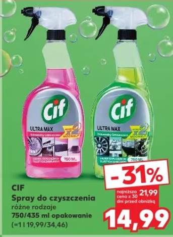 Spray do czyszczenia Cif Ultra Max