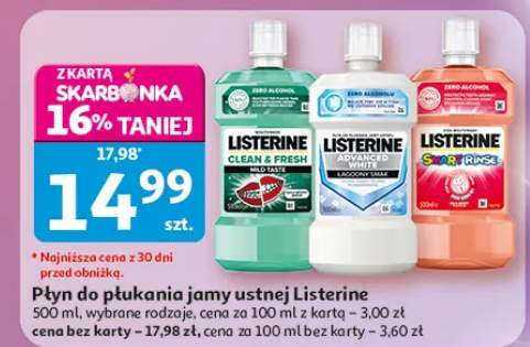 Płyn do płukania jamy ustnej Listerine Advanced White