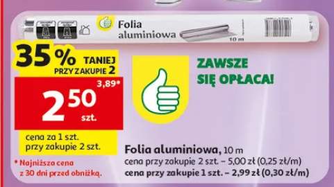 Folia aluminiowa 10m