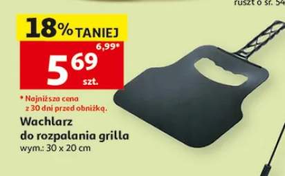 Wachlarz do rozpalania grilla wym. 30x20cm