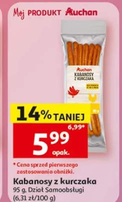 Kabanosy z kurczaka Auchan