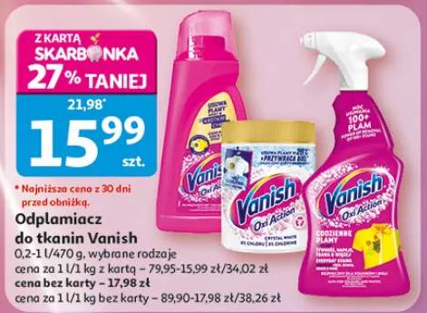 Odplamiacz do tkanin Vanish Oxi Action