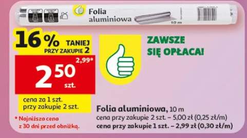 Folia aluminiowa 10m