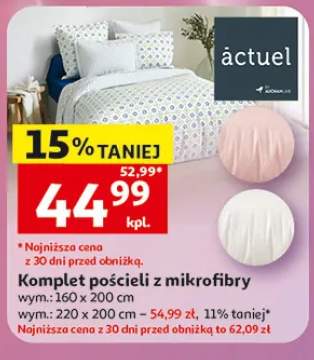 Komplet pościeli z mikrofibry actuel 220x200cm