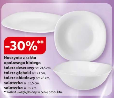 Naczynia z szkła opalowego białego salaterka śr. 19cm