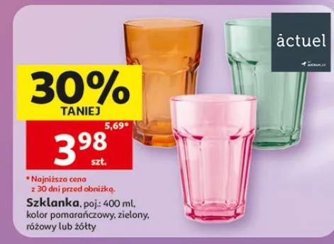 Szklanka actuel kolor żółty