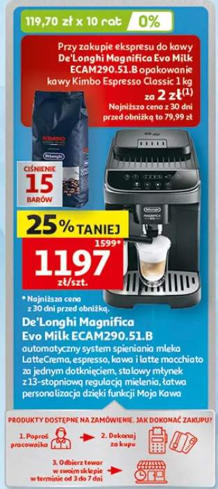 Ekspres do kawy De'Longhi Magnifica Evo Milk ECAM290.51.B