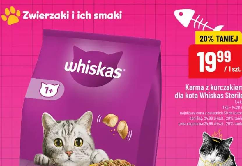 Karma z kurczakiem dla kota Whiskas Sterile