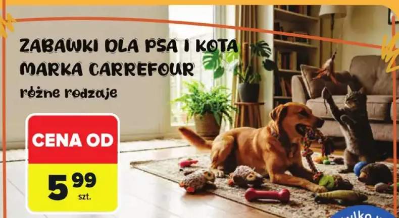 Zabawki dla psa i kota Carrefour