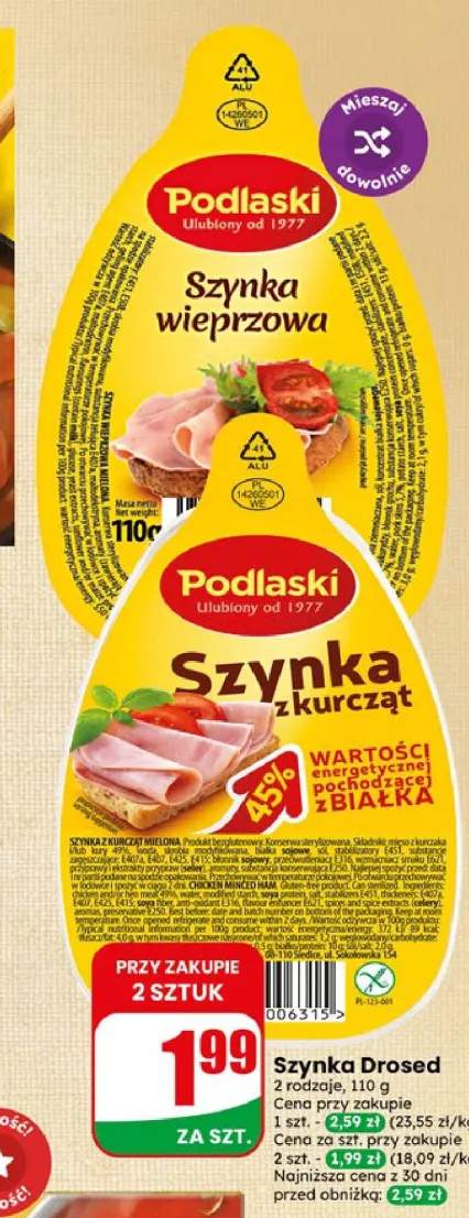 Szynka wieprzowa Podlaski