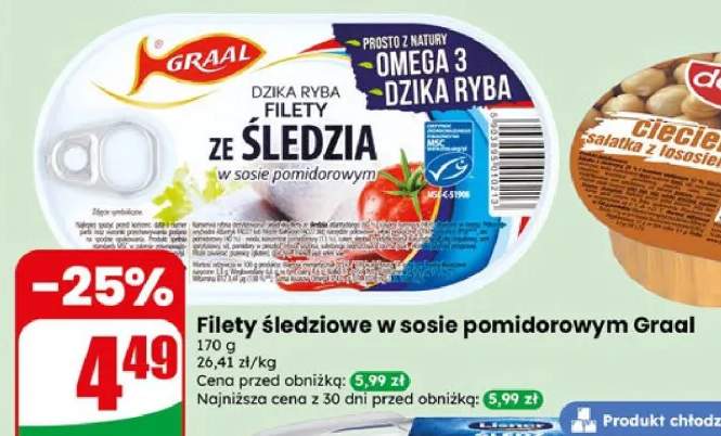 Filety śledziowe w sosie pomidorowym Graal
