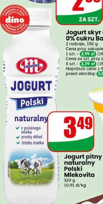 Jogurt pitny naturalny Polski Mlekovita