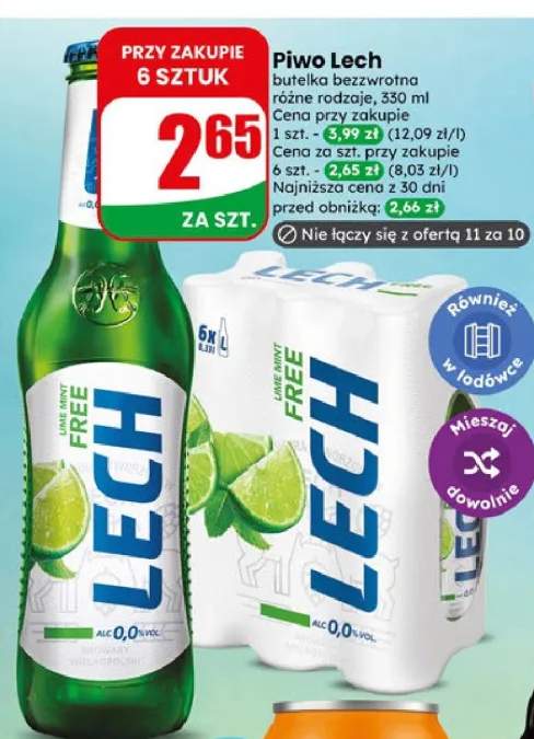 Piwo Lech Lime Mint Free