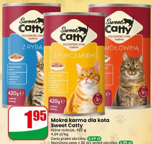 Mokra karma dla kota z kurczakiem Sweet Catty