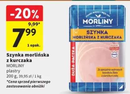 Szynka morlińska z kurczaka Morliny plastry