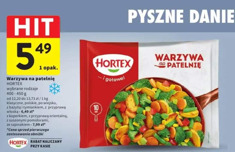 Warzywa na patelnię Hortex z przyprawą włoską