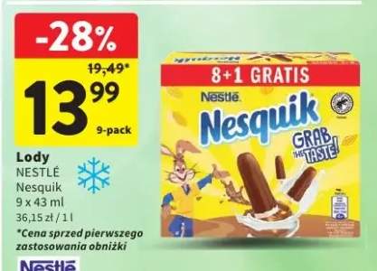 Lody Nestlé Nesquik