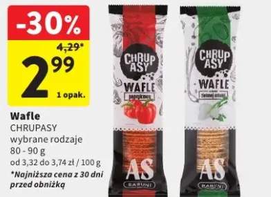 Wafle Chrupasy wybrane rodzaje
