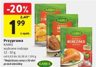 Przyprawa Kamis wybrane rodzaje