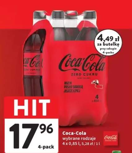 Napój Coca-Cola Zero Cukru 4-pack