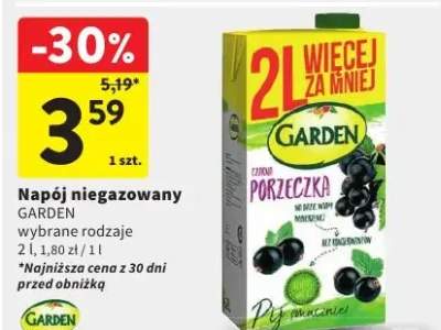 Napój niegazowany Garden porzeczka