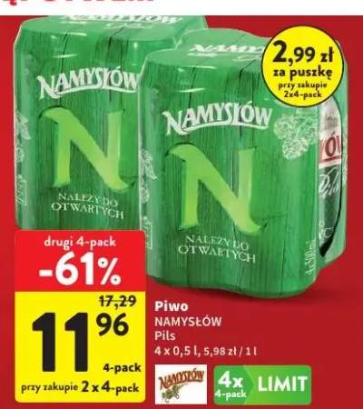 Piwo Namysłów Pils 4-pack
