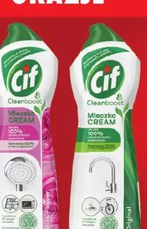 Mleczko Cif Cleanboost Cream Pink Flower