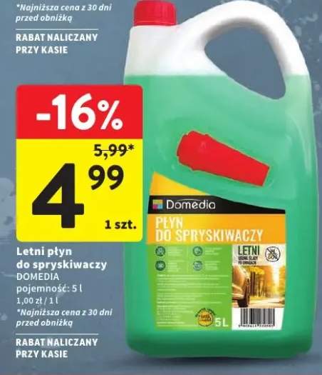 Letni płyn do spryskiwaczy Domedia