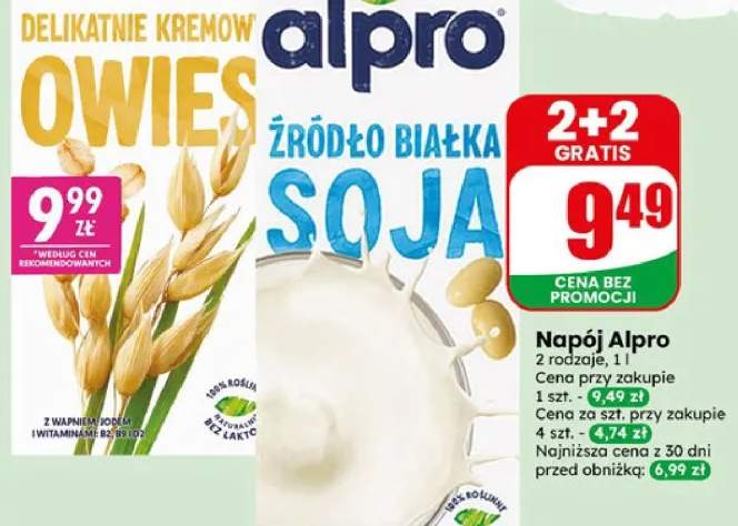 Napój Alpro owsiany delikatnie kremowy