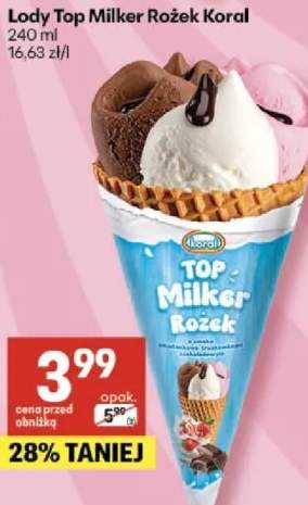 Lody Top Milker Rożek Koral