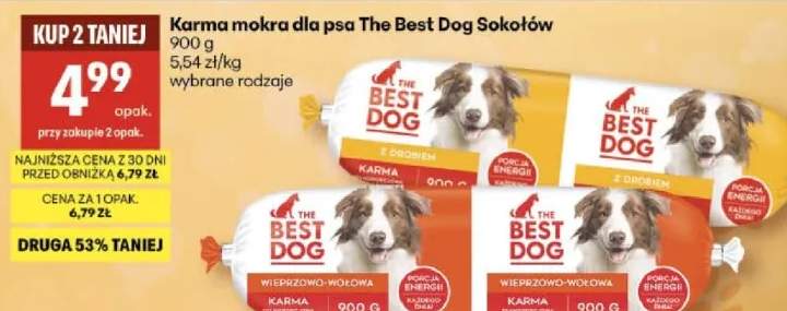 Karma mokra dla psa The Best Dog Sokołów