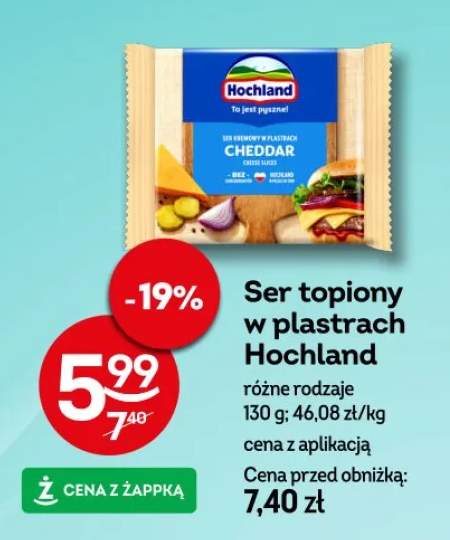Ser topiony w plastrach Hochland